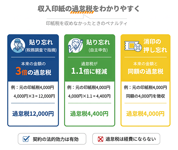 収入税を納めなかったときのペナルティ - 過怠税の計算方法など