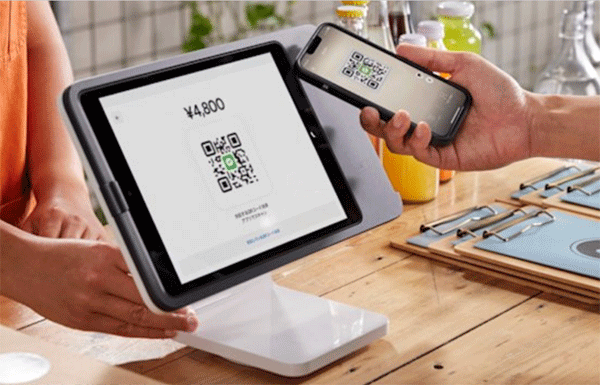 SquareスタンドのQRコード決済の流れ